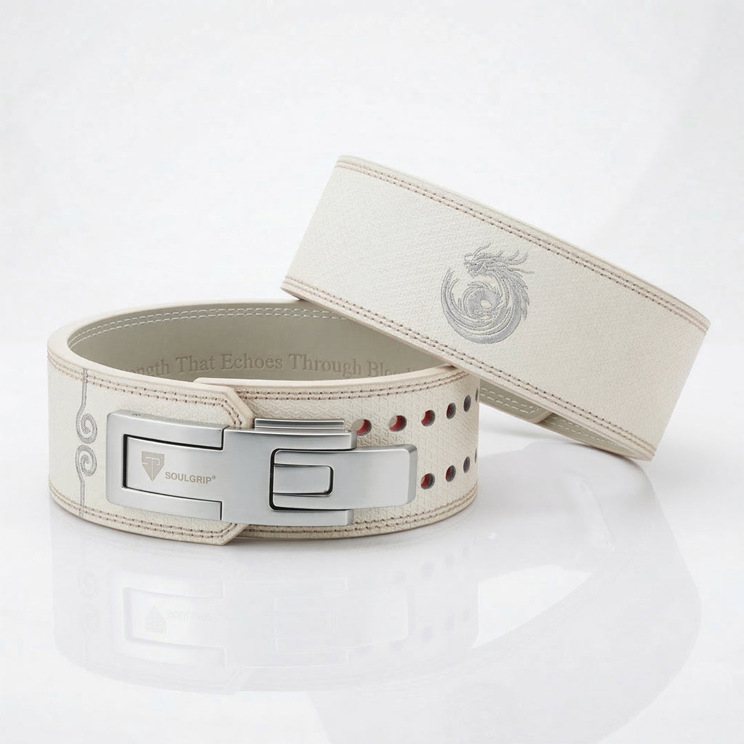Dragonforged Ice White 13mm Powerlifting Belt - Image 1