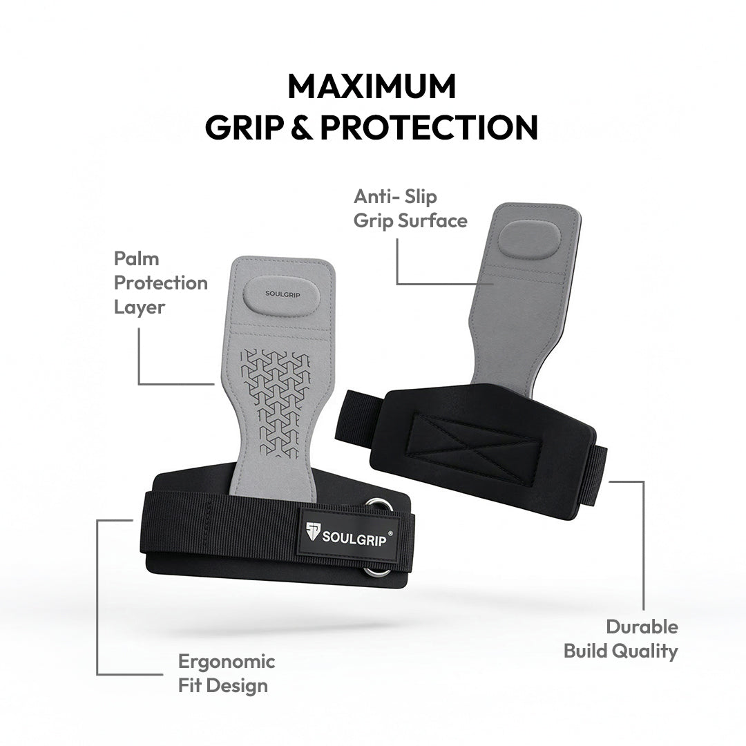 SoulGuard: Ultimate Palm Protection for Heavy Lifting (Grey)