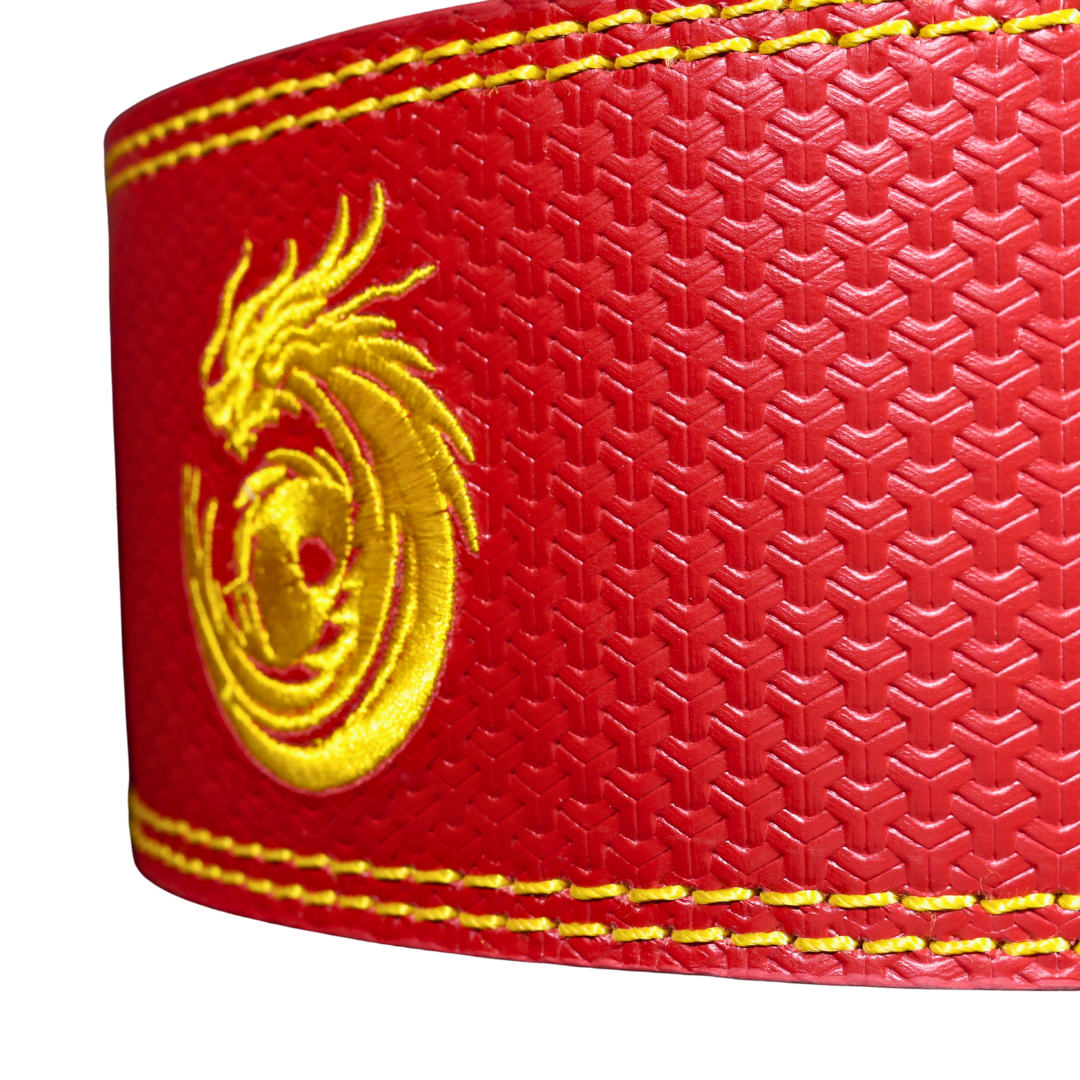 Dragonforged Lever Belt – 13mm Blood Red Powerlifting Belt (Limited Edition)