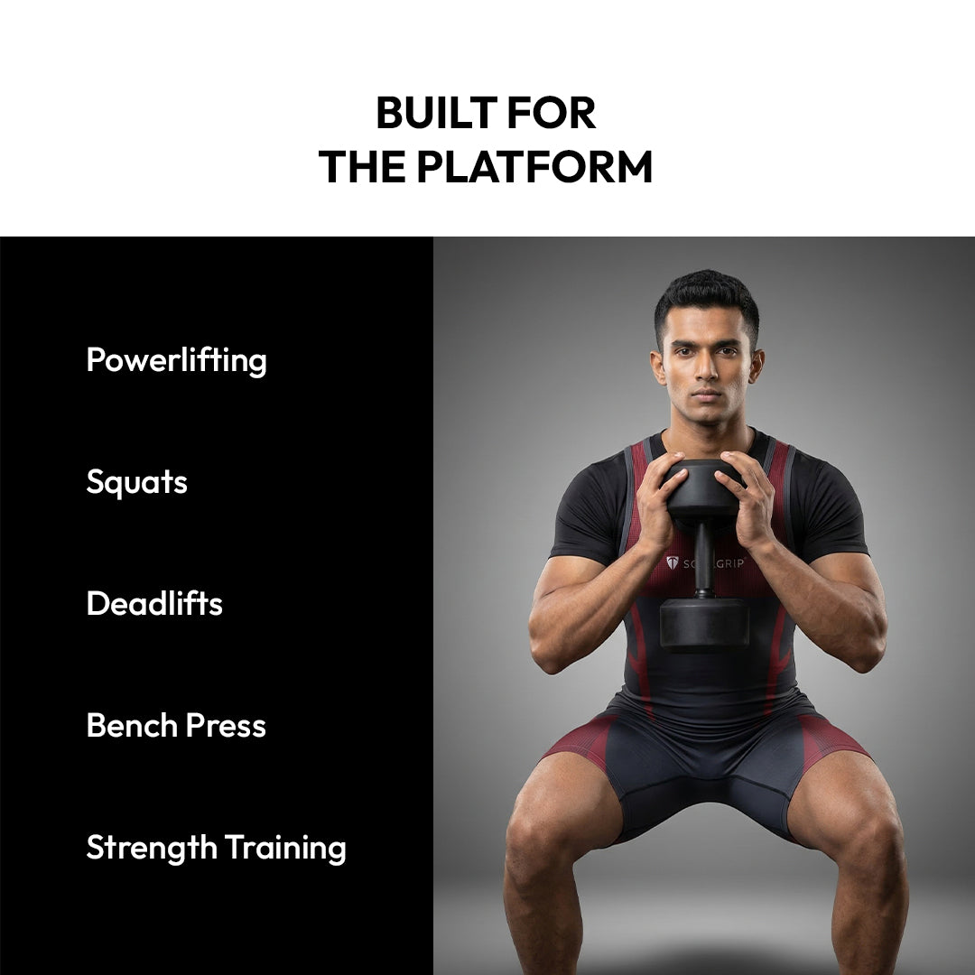 SOULARMOR Powerlifting Singlet – 350 GSM Premium Competition Singlet.