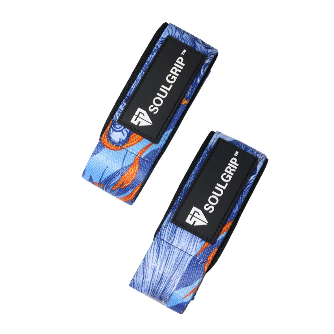 Phonix Deadlift Straps with Silicone Strips for Extra Grip | Heavy Lifting Support