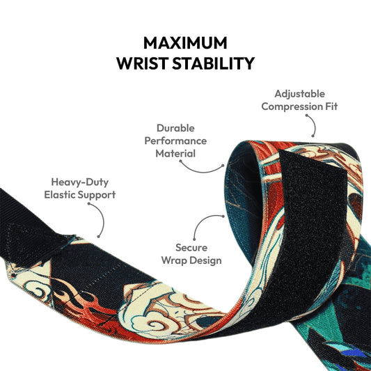 Athlete wrapping Soulgrip Thunderstrike Wrist Wrap around wrist, text reads Where Wrist Stability Is Crucial