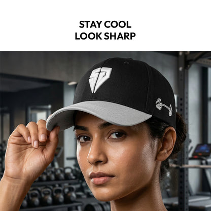 Soulcap – Premium Dri-Fit Adjustable Baseball Cap (Black/White)
