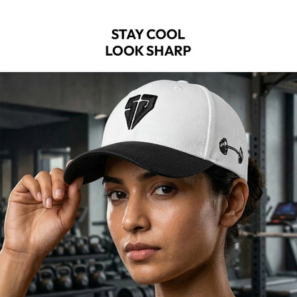 Soulcap – Premium Dri-Fit Adjustable Baseball Cap (White/Black)