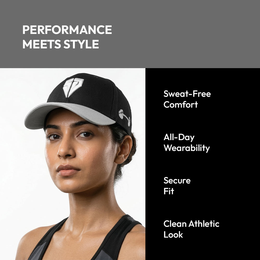 Soulcap – Premium Dri-Fit Adjustable Baseball Cap (Black/White)