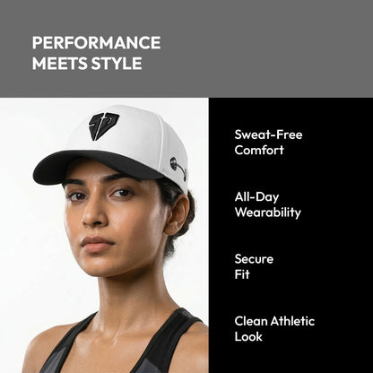 Soulcap – Premium Dri-Fit Adjustable Baseball Cap (White/Black)