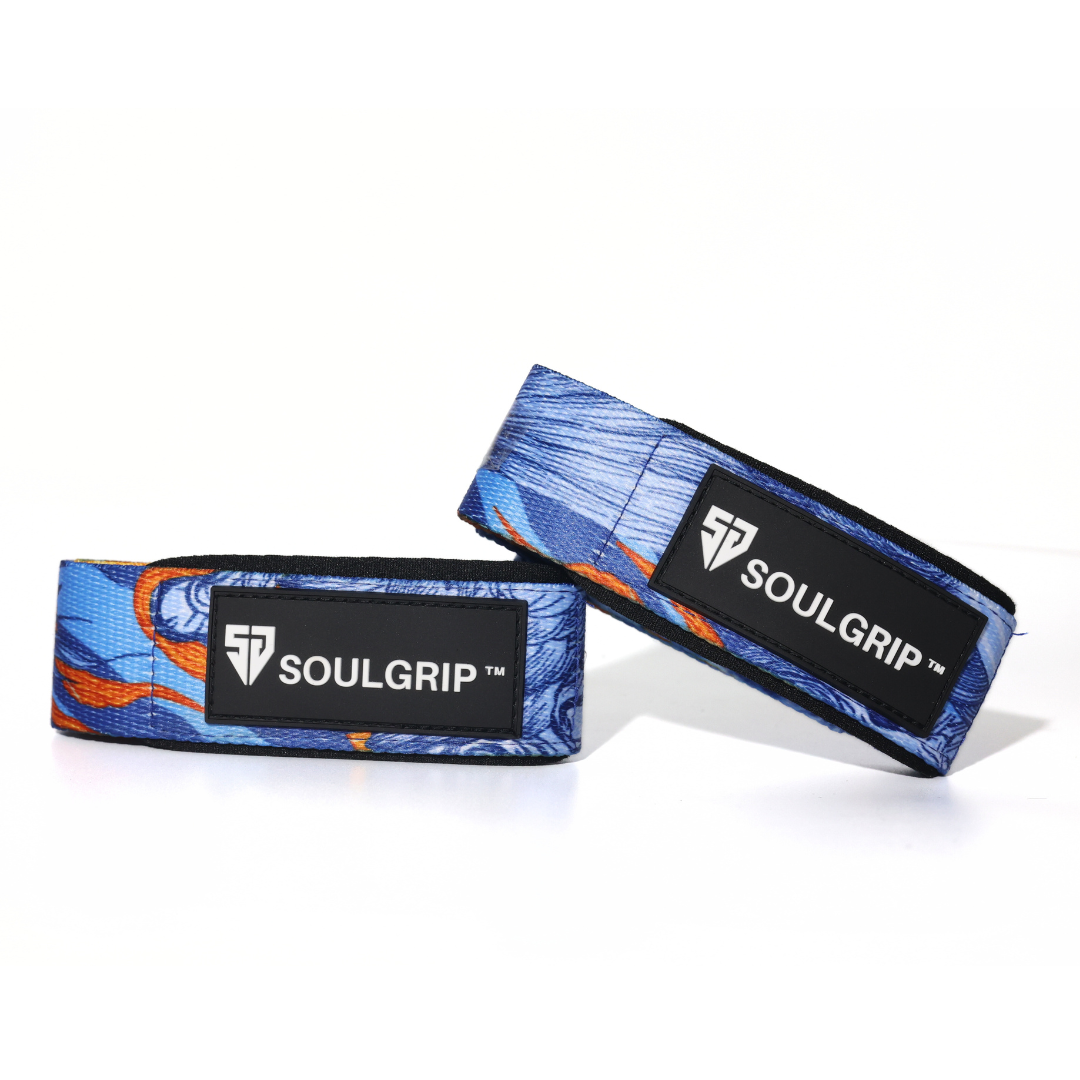 Phonix Deadlift Straps with Silicone Strips for Extra Grip | Heavy Lifting Support