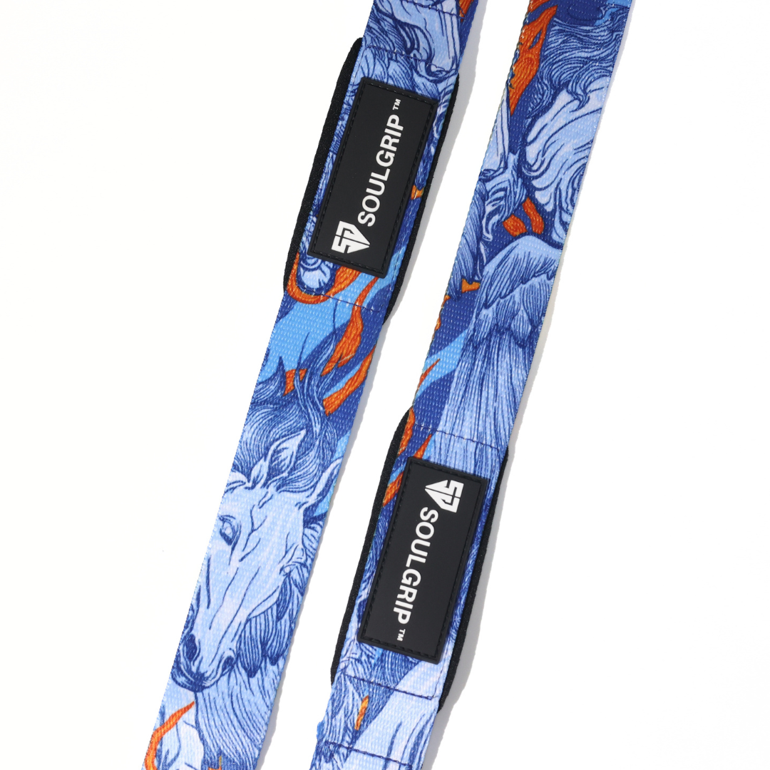 Phonix Deadlift Straps with Silicone Strips for Extra Grip | Heavy Lifting Support