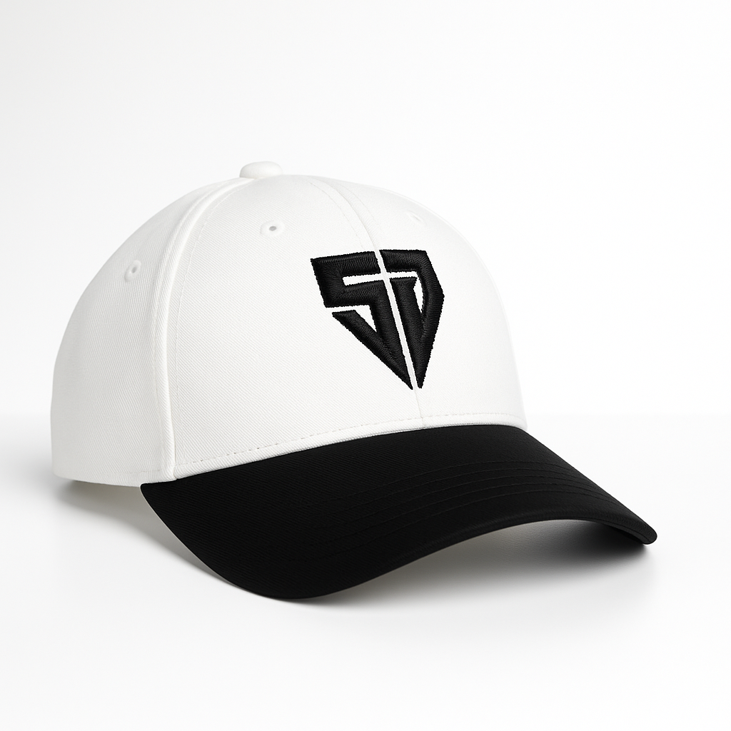 SOULCAP – Premium Dri-Fit Adjustable Baseball Cap (White/Black)